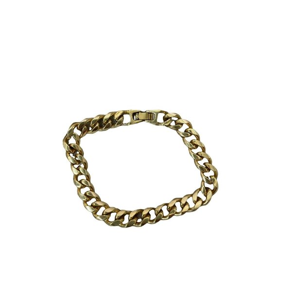 Men's Goldtone‎ Miami Cuban Link Bracelet - Picture 1 of 6